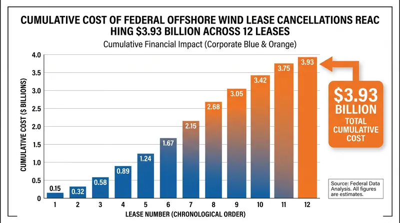 The total cost of the administration's structured exits from offshore wind.