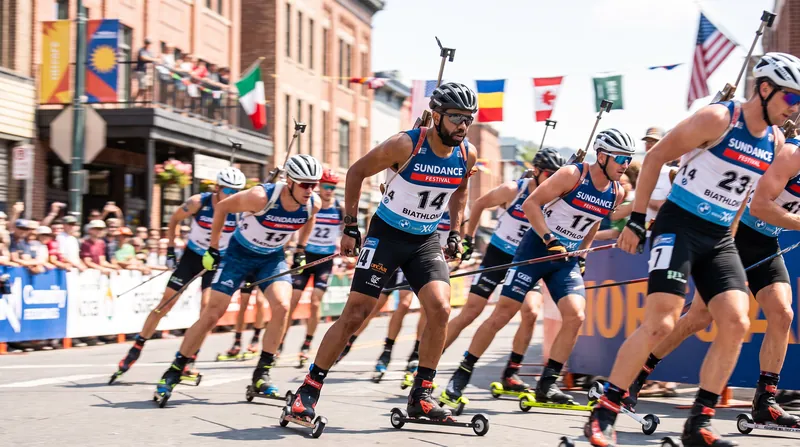 The men's mass start featured a relentless pace through the streets of Sandnes.