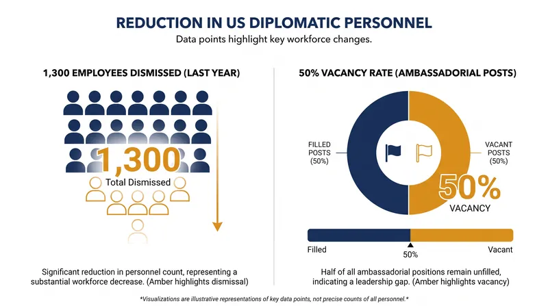 The closures follow a broader downsizing of the State Department's workforce and a high vacancy rate in ambassadorial posts.