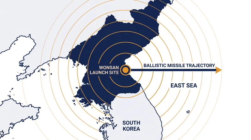 The August 6 short-range ballistic missile was fired from the Wonsan area and landed outside Japan's exclusive economic zone.