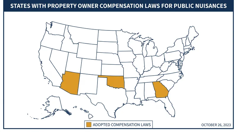 Arizona, Georgia, and Oklahoma have led the charge in enacting municipal liability laws.