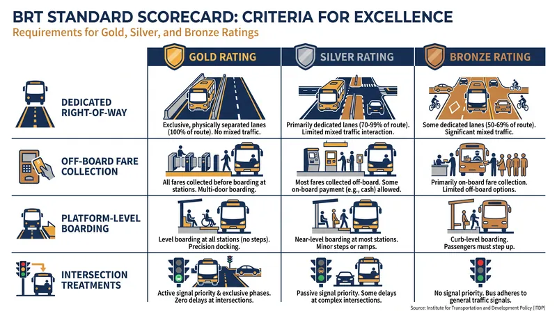 The BRT Standard was created to prevent 'BRT creep' and ensure cities deliver genuine rapid transit.