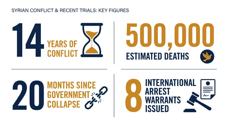 The human cost of the Syrian civil war and the scope of the transitional justice proceedings.