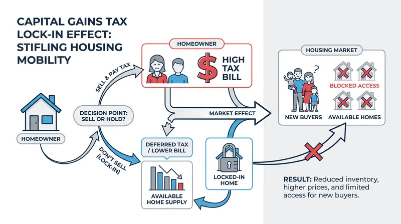 How the tax lock-in effect freezes the property ladder.