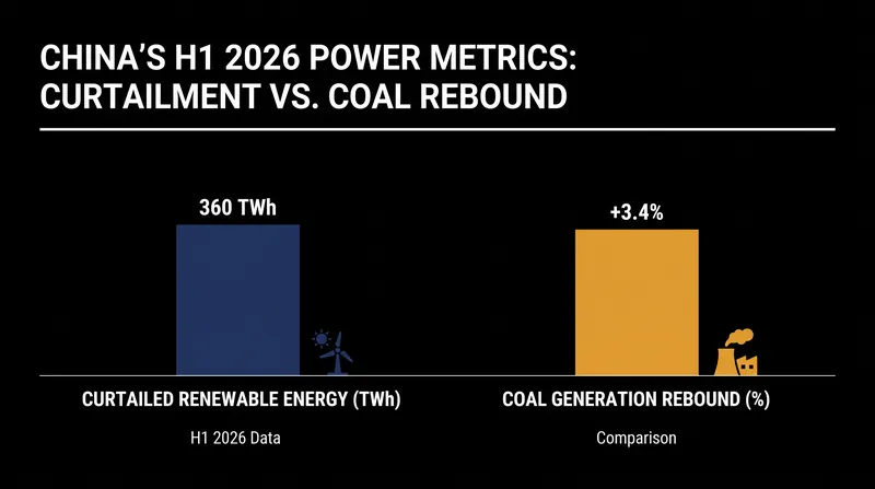 Curtailed clean energy in early 2026 could have met all of China's electricity demand growth.