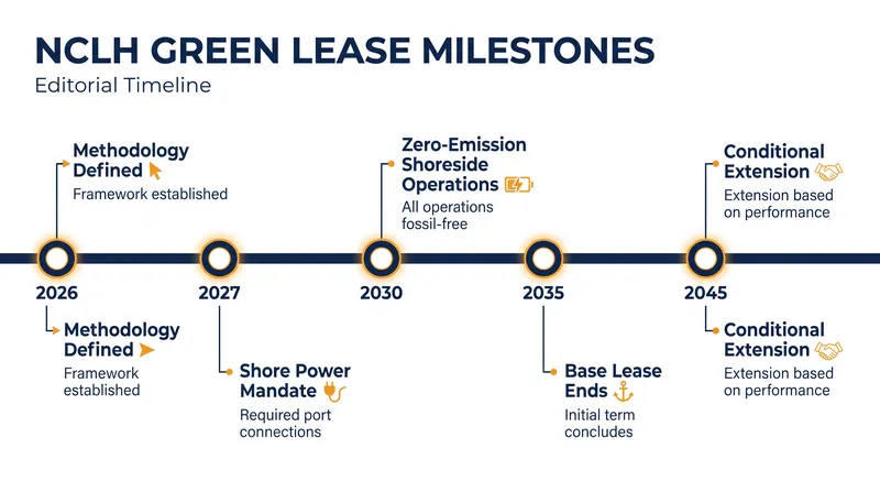 The agreement establishes a strict timeline of environmental milestones over the next two decades.
