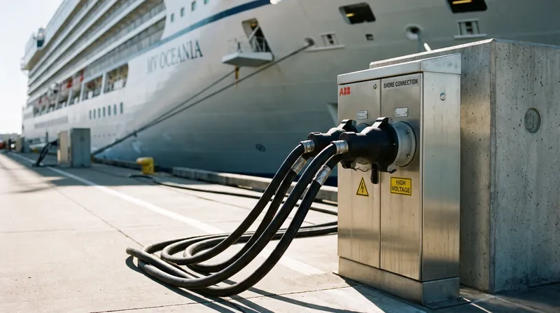 Shore power allows ships to turn off their diesel engines and draw clean electricity from the city grid while docked.