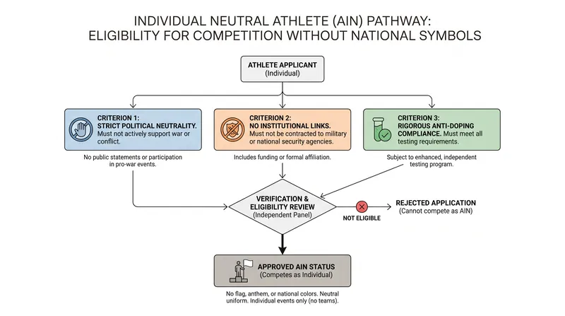 The IOC's criteria for Individual Neutral Athletes.