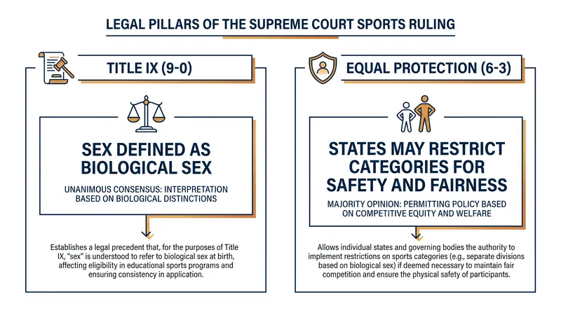 The Court was unanimous on the statutory Title IX question, but split 6-3 on the constitutional Equal Protection question.