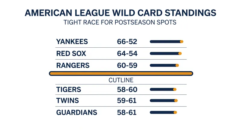 The American League Wild Card race features four teams separated by less than two games for the final playoff spot.