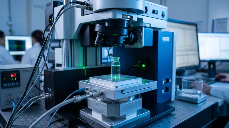 By cooling the substrate to near-freezing temperatures, researchers prevent the laser from denaturing fragile proteins.