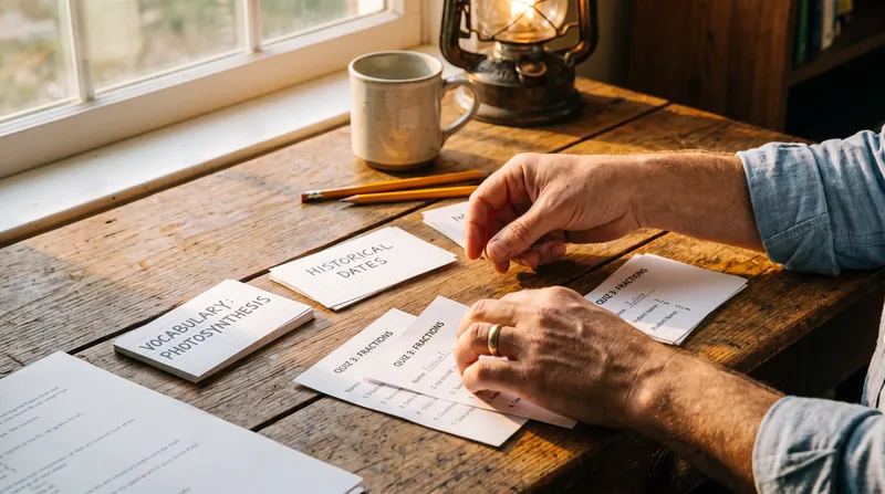 Low-stakes retrieval exercises, such as brief daily quizzes, force the brain to actively reconstruct memories.