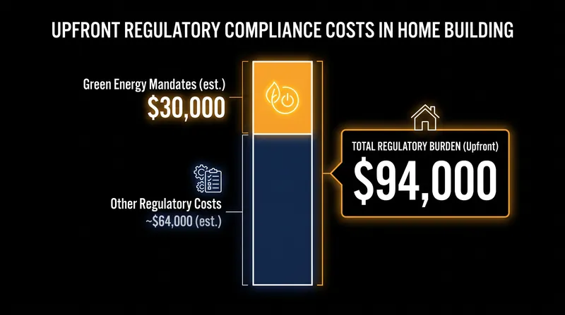 HUD estimates that strict green energy mandates can add up to $30,000 to the cost of a new home.
