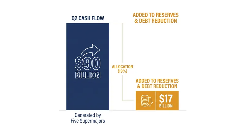 A significant portion of recent cash flow has been diverted into cash reserves and debt reduction.