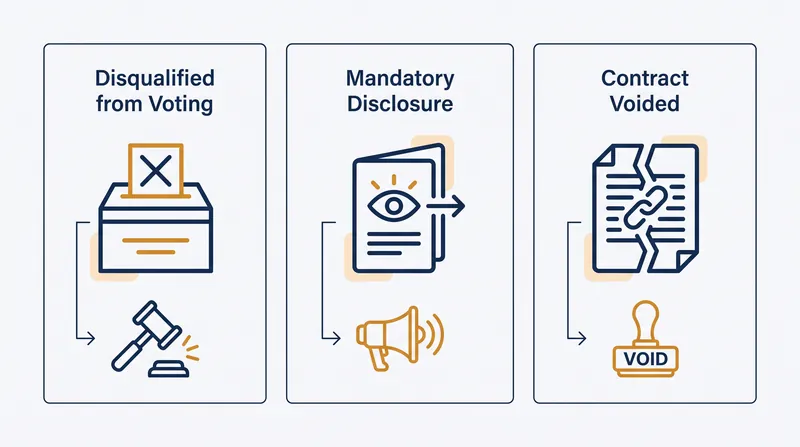 Under the new law, officials who sign secret NDAs will be disqualified from voting on the related projects.
