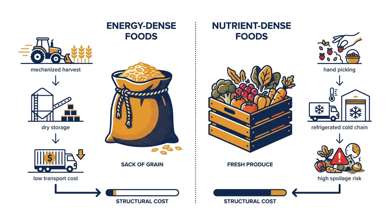 The journey from farm to table dictates the final price of our food.