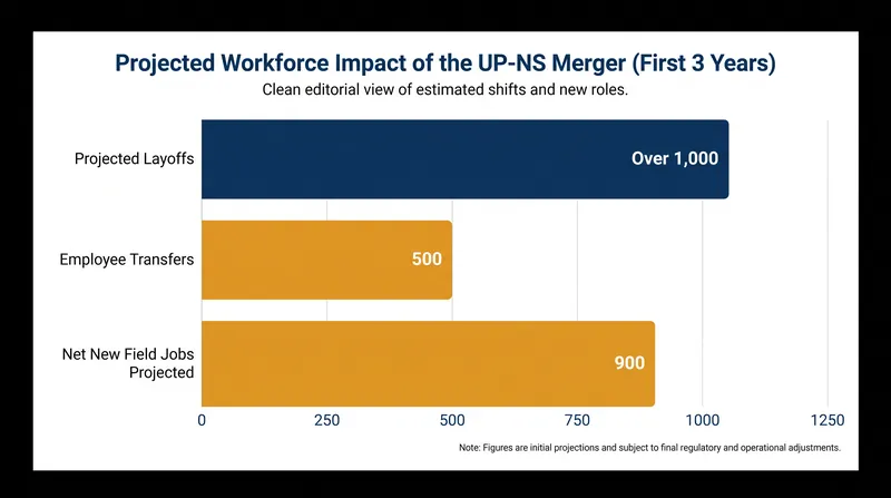 Unsealed regulatory filings reveal the projected human cost and anticipated field growth of the combined network.