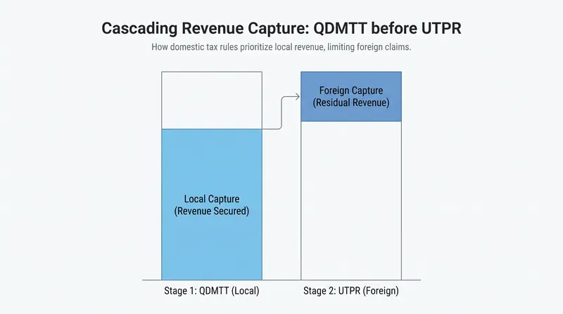 The interlocking rules incentivize low-tax jurisdictions to implement their own top-up taxes to keep revenue local.