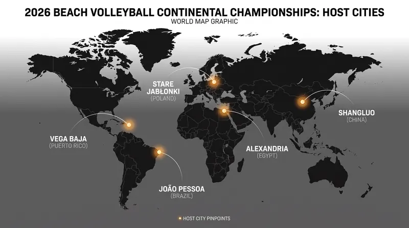 The five host cities where the first LA28 Olympic quota spots will be awarded.