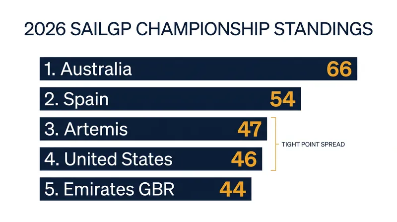 Just three points separate third from fifth place in the race for the Grand Final.
