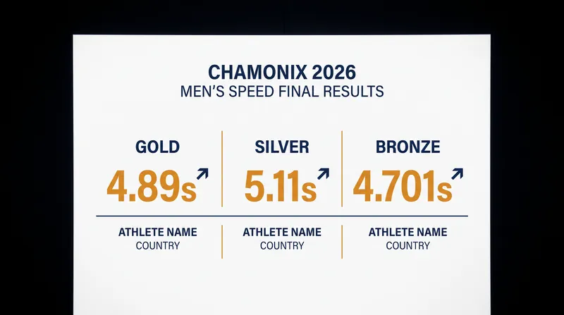 Chamonix 2026 Men's Speed Final Results.