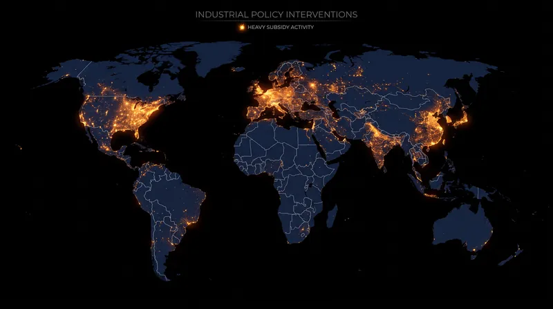The global subsidy race is largely concentrated in wealthy nations with the fiscal space to fund massive industrial interventions.