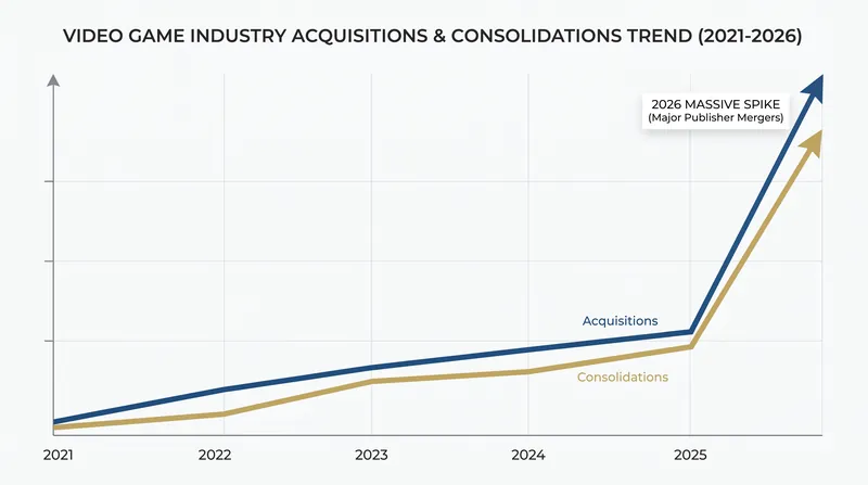 The EA buyout marks the second-largest acquisition in gaming history, accelerating a broader trend of industry consolidation.