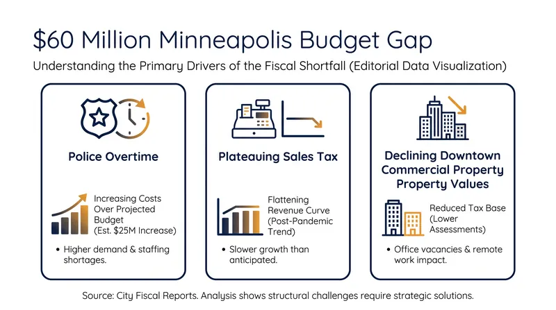 The proposed budget aims to close a $60 million deficit driven by rising personnel costs and shifting revenue streams.