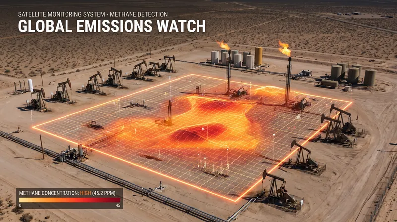 Advanced satellite systems are now capable of pinpointing massive methane plumes from space.