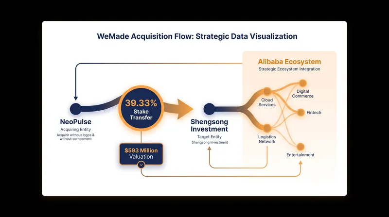 The corporate structure behind the WeMade acquisition.