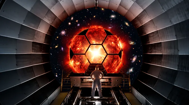 The dense gas envelope shifts the object's light toward the red end of the spectrum.