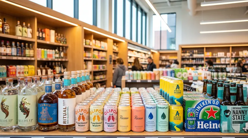 The non-alcoholic beverage sector has surged to $221 billion globally, transforming retail shelf space.
