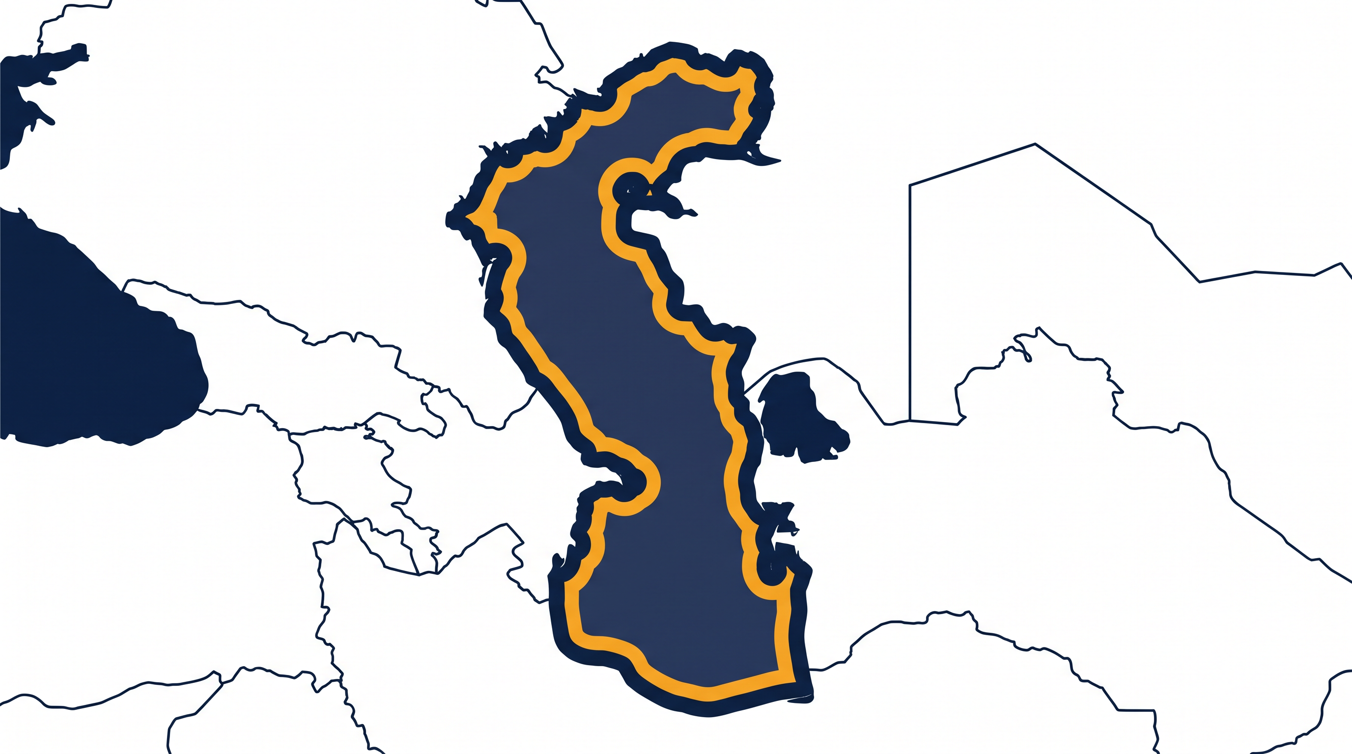 کنوانسیون ۲۰۱۸ آبهای سرزمینی مستقل و مناطق ماهیگیری را تعیین میکند، در حالی که منطقه مرکزی سطح برای ناوبری مشترک باز میماند.