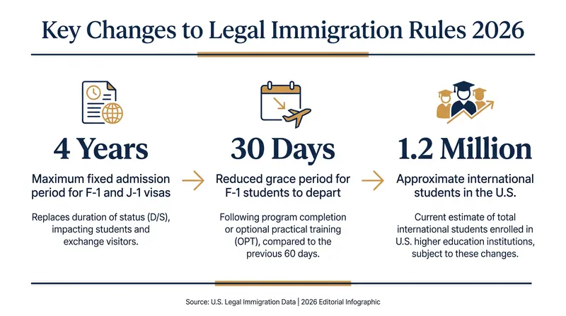 The new regulations impose strict timelines on international students and exchange visitors.