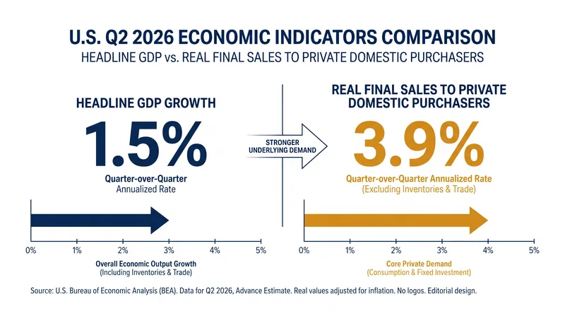 While headline GDP slowed, core domestic demand surged to 3.9% in the second quarter.