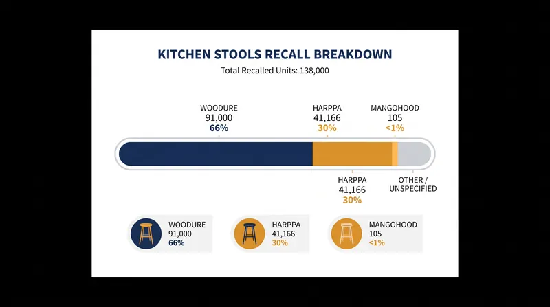 The vast majority of the recalled units were sold under the Woodure brand on Amazon.