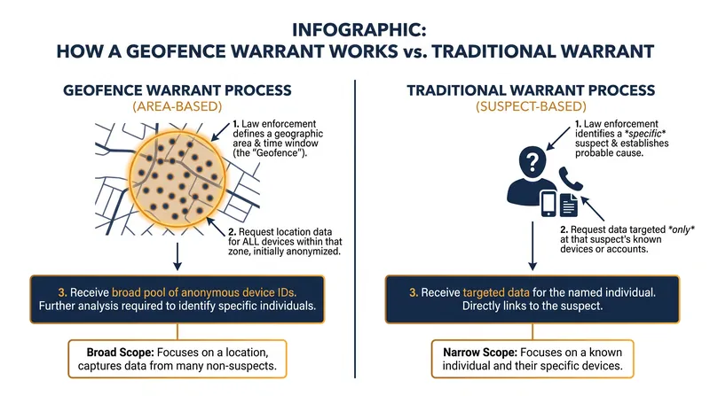 Geofence warrants previously allowed police to request data on all devices within a specific area.