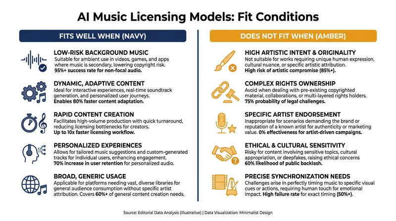Trade-offs between corporate efficiency and granular fairness in AI licensing.