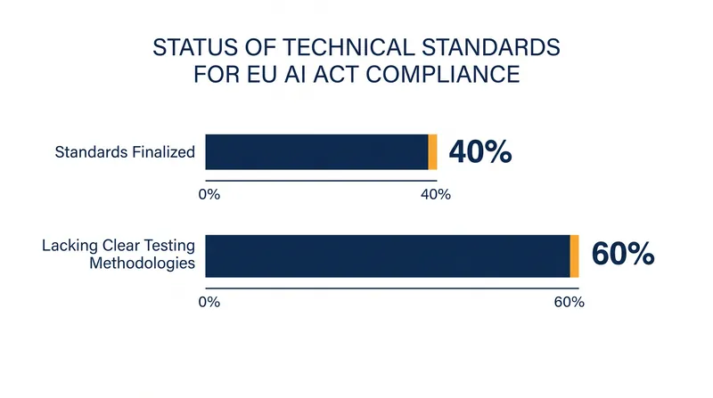 Stanford HAI research indicates the majority of technical requirements lacked clear testing methodologies.
