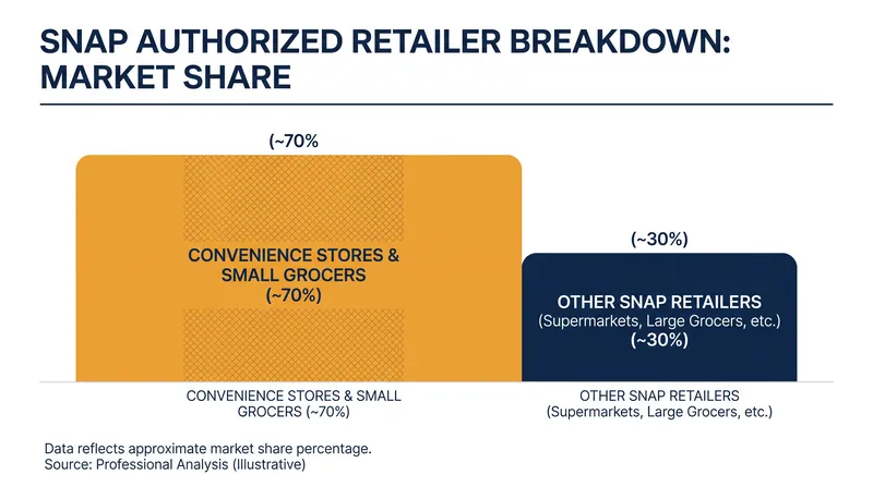 Small-format retailers make up the vast majority of SNAP-authorized vendors, presenting a unique supply chain challenge.