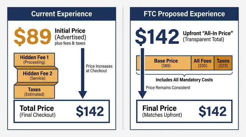 Under the FTC's proposed rule, delivery apps would be required to display the fully loaded cost of an order before a user adds items to their cart.