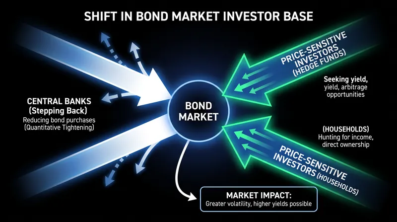 As central banks reduce their balance sheets, price-sensitive investors are absorbing the new debt supply.