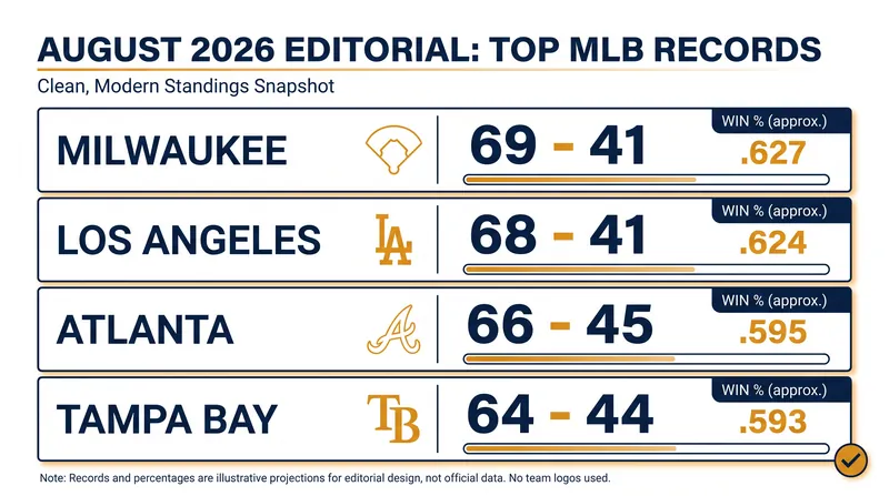 The Milwaukee Brewers have surged past the Los Angeles Dodgers for the best record in baseball.