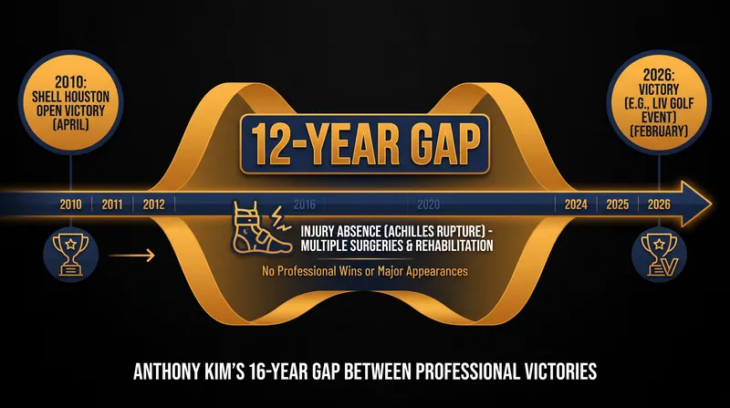 Kim spent 12 years away from professional golf before returning via a LIV Golf wildcard in 2024.