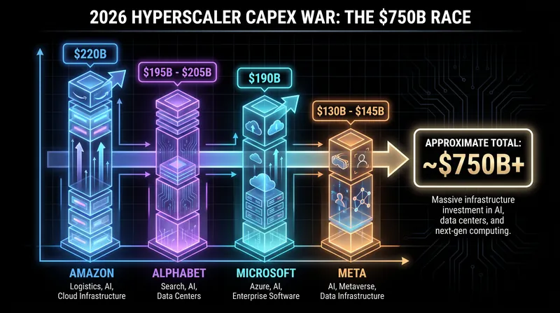 The four major cloud hyperscalers are projected to spend approximately $750 billion on AI infrastructure in 2026.