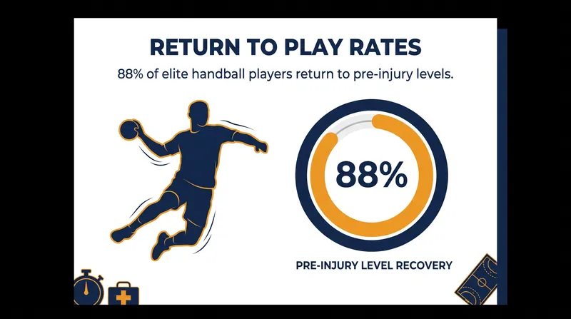 Clinical data shows a high success rate for elite handball players returning to the court after major joint reconstructions.