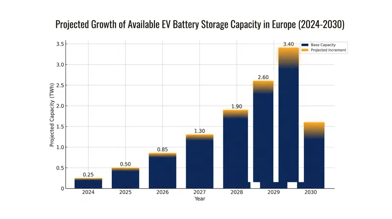 The rapid expansion of EV adoption is creating a massive, untapped reservoir of battery storage across Europe.