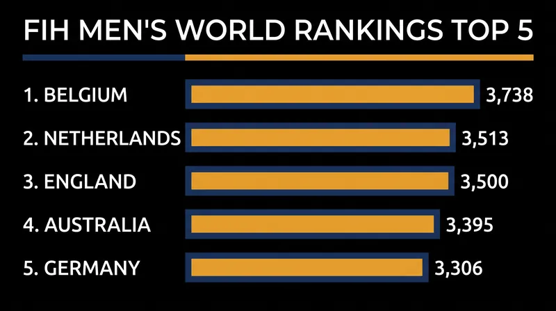 Belgium and England were the biggest movers in the latest FIH Men's World Rankings.