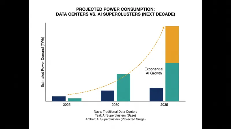The computational intensity of AI training is driving an unprecedented surge in baseload power demand.