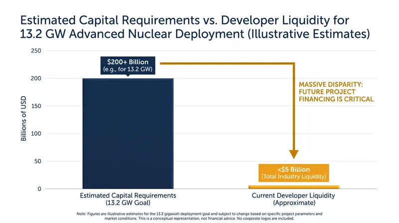Scaling from pilot plants to a 13.2 GW fleet will require tens of billions of dollars in new capital.